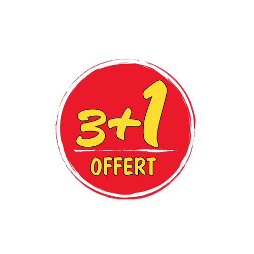 Notre offre 3+1 !