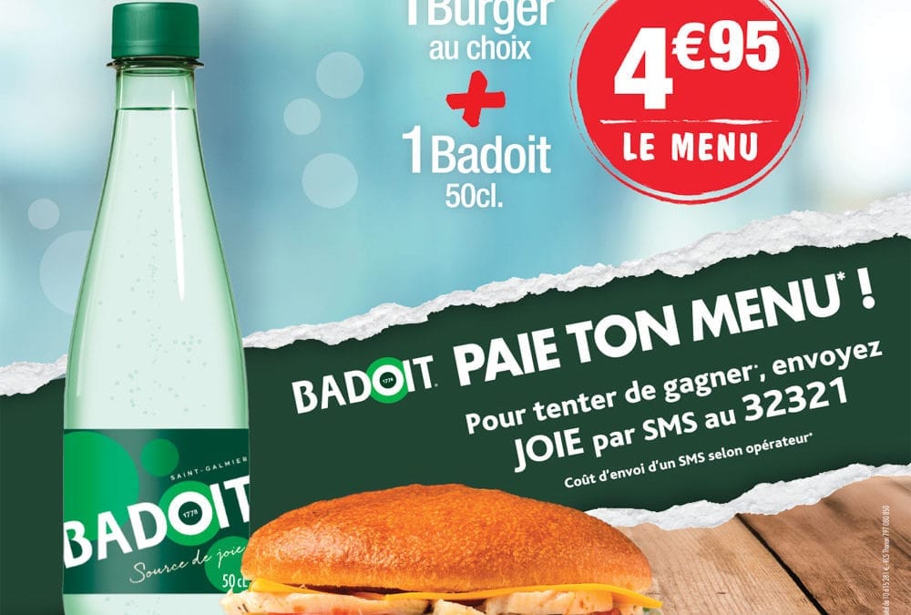 Badoit paye ton menu !