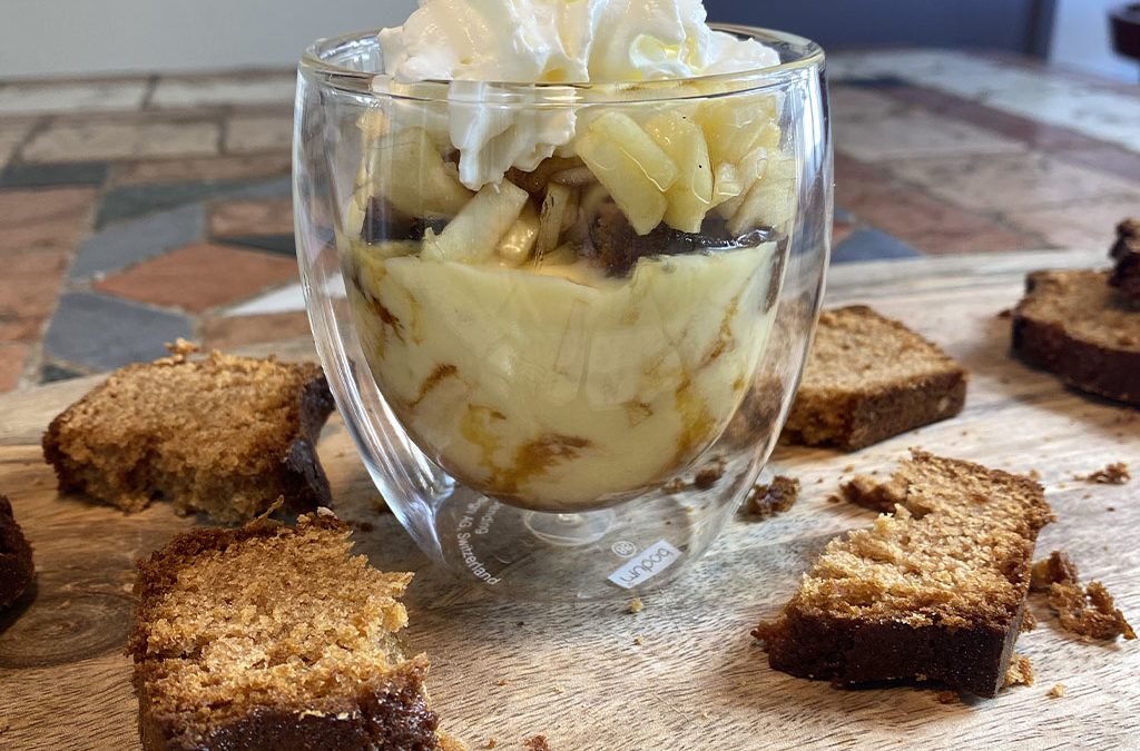 Verrine de pain d’épices et de pommes !