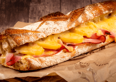 Sandwich jambon blanc tartiflette