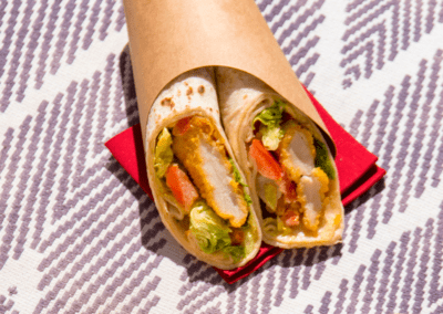 Wrap poulet crispy