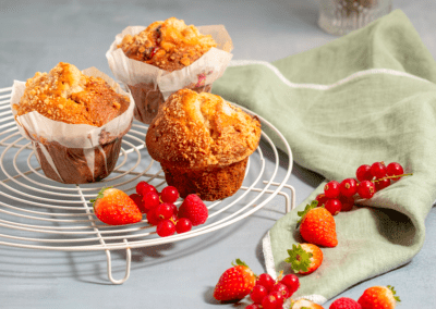 Muffin fruits rouges