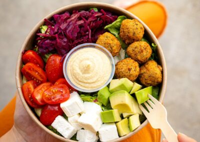 Salade falafels