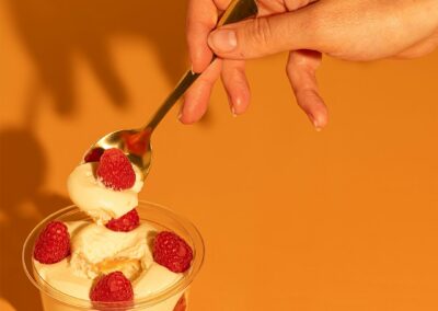 Verrine framboises
