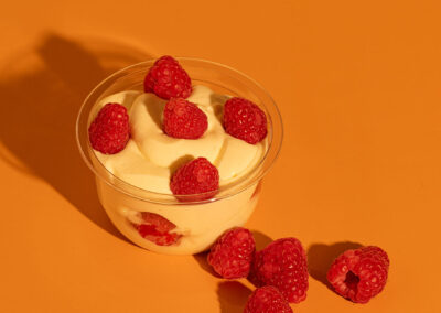 Verrine framboises