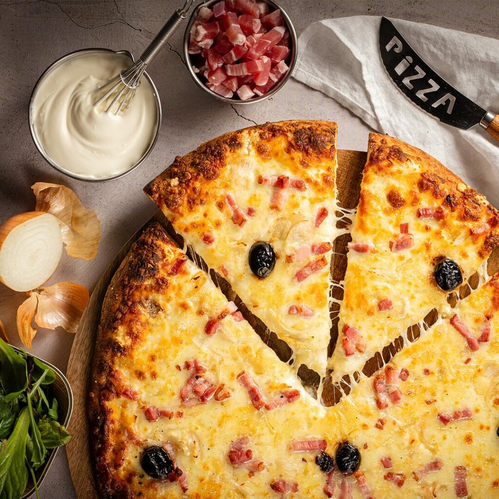 pizza tartiflette carre