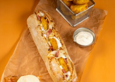 Sandwich gourmand tartiflette röstis