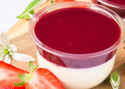Panna cotta fruits rouges