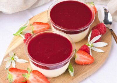 Panna cotta fruits rouges