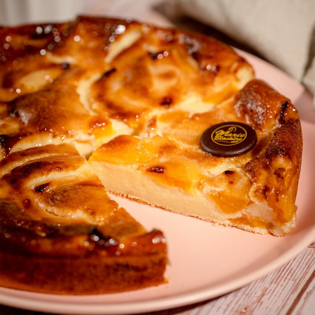 clafoutis peches carre