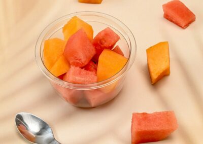 Salade de fruits melon pastèque