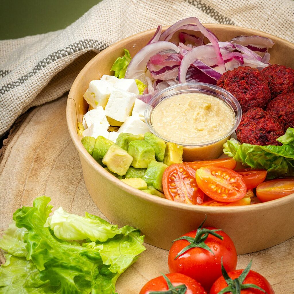 salade falafels carre