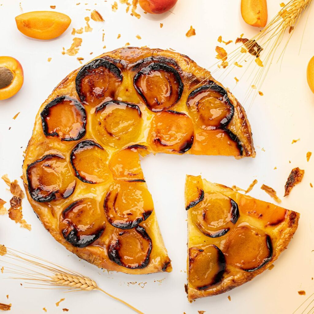 tarte abricots carre