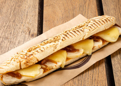 Panini poulet raclette
