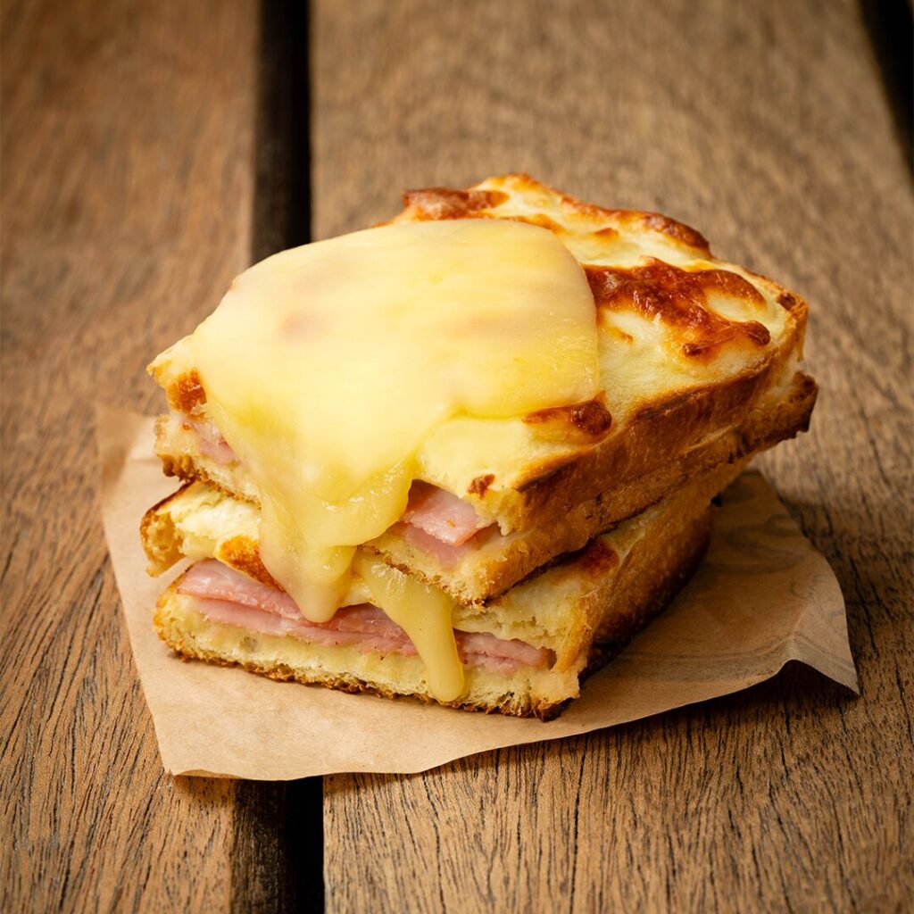 croque jambon raclette
