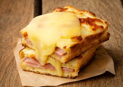 Croque jambon raclette